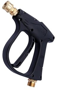 Bestgle Hochdruckreiniger Pistole, Kurze Jet Waschpistole Schaumpistole, M22(14 mm) Innengewinde, 1/4 Schnellverschluss Adapter für Mechanischen Ausrüstung,Böden,Wände und Autos, 4350 PSI