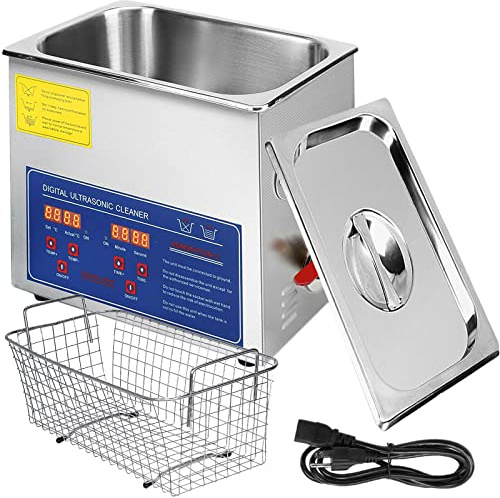 otmechl Ultraschallreiniger 10L Reiniger Ultraschallgeräte Ultraschallreinigungsgeräte Ultraschallreiniger mit Heizung Digitaler Timer Geeignet für Brillen Schmuck Zahnersatz Münzen