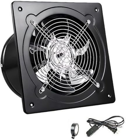 BAOJUHUIKANG 7 Inches,Ventilador de extracción de Cocina Compacto de 4 a 8 Pulgadas, bajo Nivel de Ruido, Montaje en Techo, Funcionamiento silencioso para cocinas pequeñas y lavanderías