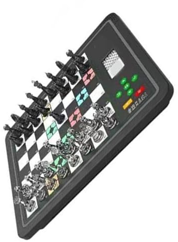 CFTGIW Jeu d'échecs électronique avec Adversaire AI 3 Modes de Jeu d'échecs sur Ordinateur Magnétique Portable pour Enfants Adultes Débutants Noir Comprenant l'enseignement des Positions 'échecs