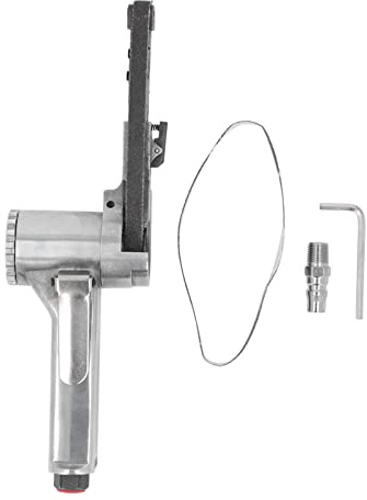 Lijadora neumática de banda de aire, mini máquina pulidora de lijado, construcción de acero de aleación con correa de de 10 mm, 16000 RPM de alta velocidad para metal, madera,