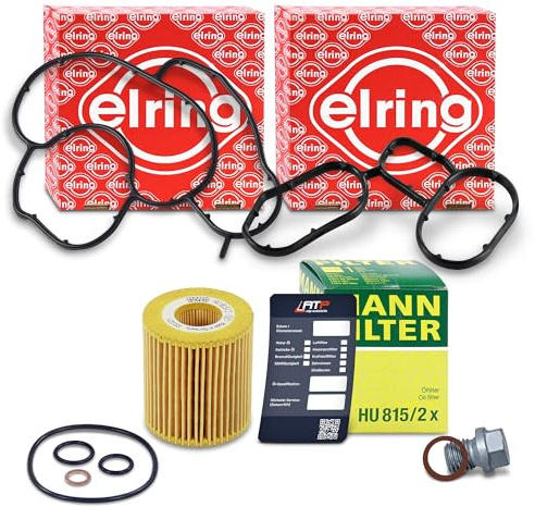 Set bestehend aus Ölfilter + 2x Dichtung Ölfiltergehäuse 41109090