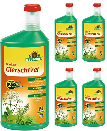 5 x 1 Liter Neudorff Finalsan Konzentrat GierschFrei Unkrautvernichter