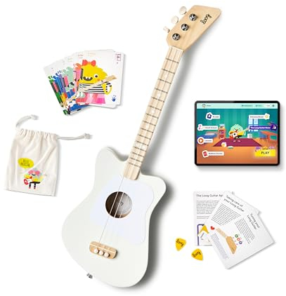 Loog, Mini-Akustikgitarre mit 3 Saiten weiß