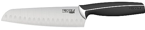 Pedrini Master Coltello Santoku, Acciaio Inossidabile, Nero