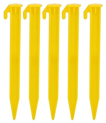 Zeltheringe Zeltpflock Zelt Stakes Heringe für Zelt Plastik Zeltheringe Bodennägel Schraube Nagel Stakes, langlebig leichte Nylon Peg Zeltheringe Kunststoff für Outdoor Cam Gefrorener Boden
