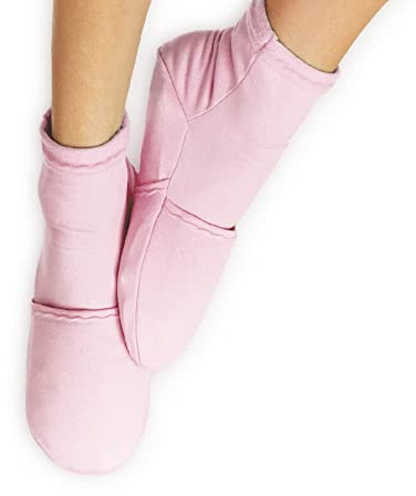 NatraCure Pink Cold Therapy Socks - Reusable Gel Ice Frozen Slippers for Feet, Chemotherapy, Arthritis, Neuropathy, Plantar Fasciitis, Post Partum Foot - Size: Small/Medium