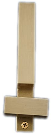 MDRBB Türgriff Türbeschlag Messing Schiebetürhaken Schloss Türhebel Holztür Schiebetürschloss Türgriff ohne Schlüssel for Badezimmer Türgriffe Innentüren (Color : Brushed Copper)
