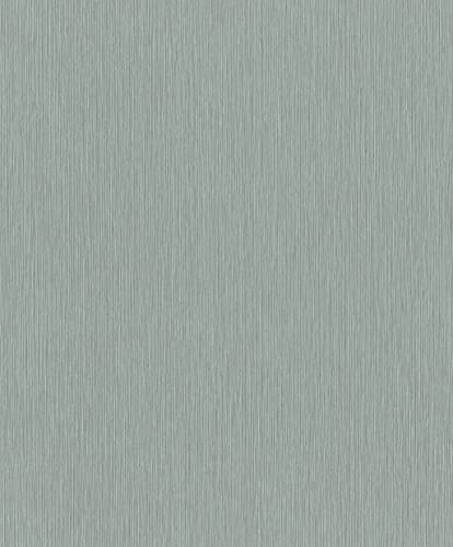 Rasch Tapete 844412 - Einfarbige Vliestapete in Grün mit textiler Struktur aus der Kollektion Perfecto VI - 10,05m x 0,53m (LxB)