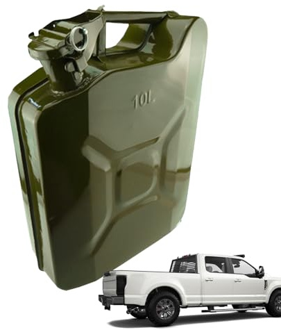 Bidón para, bidón diésel de Metal,Contenedor de Almacenamiento de latas para Gasolina - Accesorios para automóviles Suministros para automóviles para diésel, Gasolina, Aceite para automó Les