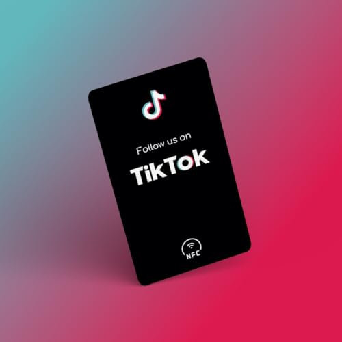 Social-Media-Follower-NFC-Tag-Visitenkarte/Smartcard mit QR-Code für Tiktok