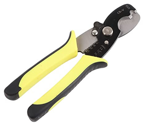 ANKROYU Wire Stripper, 45 steel Wire Stripping Pliers, Multi Tool Wire Stripper, Multi Function Electrician Wire Stripper for Stripping Crimping Clamping Cutting