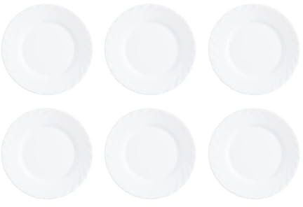 Arcoroc Trianon 6 Plato Pan Opal 15,5cm Opal Apto Microondas Resistente Al Choque Térmico Reciclable