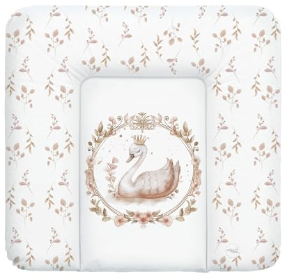 Ceba Baby® weiche Wickelauflage 75x72 cm - Baby Wickelunterlage - Wickeltischauflage für Junge und Mädchen - Wasserdicht, abwaschbar - OEKO-TEX® Standard 100 - Made in EU - Glamour-Stil