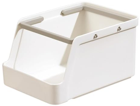 SVCEQZE Bac de Stockage de collations, bac à collations, Porte-sachets de thé avec poignée, Organisateur de Maquillage, conteneur de Rangement Multifonctionnel pour Cuisine, Garde-Manger, comptoir