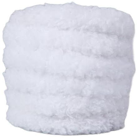 Wambere 6 Stück 15mmx1m Pfeifenreiniger Bunte Pfeifenputzer Korallensamt-Drehstab Plüschwolle Biegeplüsch Basteldraht für DIY Handwerk Dekorationen,Kreative DIY-Projekte und Basteldeko,Weiß