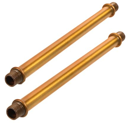 Angoily 2pcs Straight Lamp Stem Wall Lamp Fitting Threaded Pipe Connector for DIY Lighting Fixture Parts