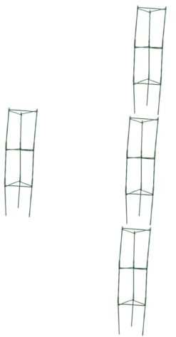 BESPORTBLE 4 Pezzi Supporto per Fiori Triangolare Supporto per Pomodori Supporto per Cetrioli Supporto per Piante Rampicanti Luffa Supporto per Clematide Gabbie per Piante in Vaso Pali per