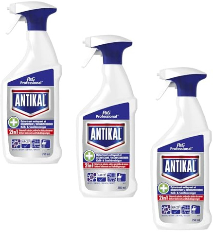 Anticalcaire Professionnel Spray Anti'kal Classic Vaporisateur de 750 ml Spray - Lot de 3 - Vendu Par Lot