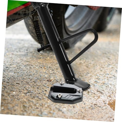 ZUNOXAZ Almohadilla Antideslizante para Pata de Moto Soporte Ampliado de Aluminio con Base Estable para Mayor Seguridad y Comodidad al Conducir Compatible con Múltiples
