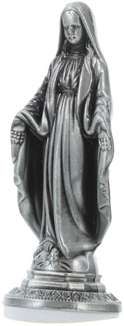 ifundom Statua Di Maria in Lega Design Artistico Vintage Decorazione Per Auto o Esposizione Su Desktop Artigianato Sapientemente Scolpito e Lucidato Per Casa Ufficio Negozio e Regali