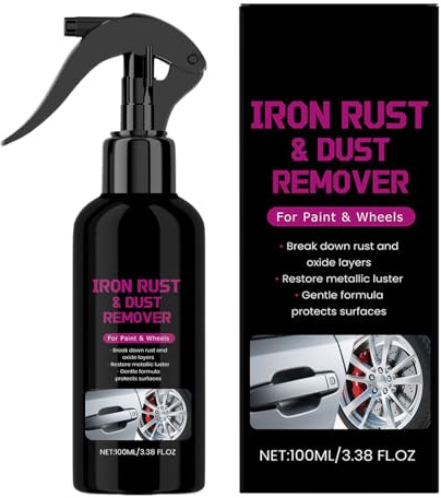 Spray de eliminación de óxido para coche, 100 ml, disolvente de óxido de acción rápida y limpiador de ruedas, seguro multi- Detallista automotriz para camiones, SUV, sedán, RV y motocicletas piezas de