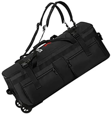 Borsone Con Ruote Borsa da viaggio con ruote, grande capacità, for esterni, viaggi, arrampicata, escursionismo, campeggio, trekking, zaino, borsa porta abiti con rotelle, bagaglio a mano(Black)