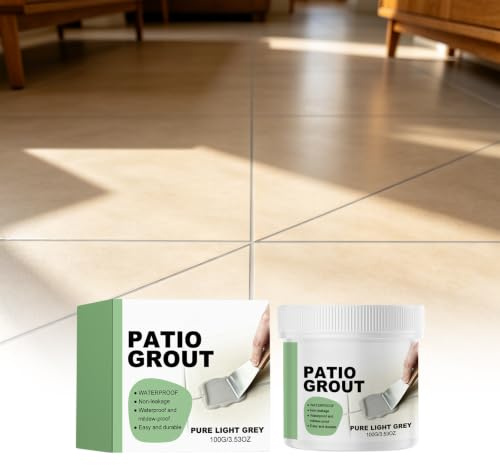 Pâte Portative De Réparation D'écart Plancher Maison Remplisseur Coulis Tuile Gris Clair | Le remplisseur d'espace portable facile à frottis forme une couche serrée bloque l'eau for la rénovation(1PCS)