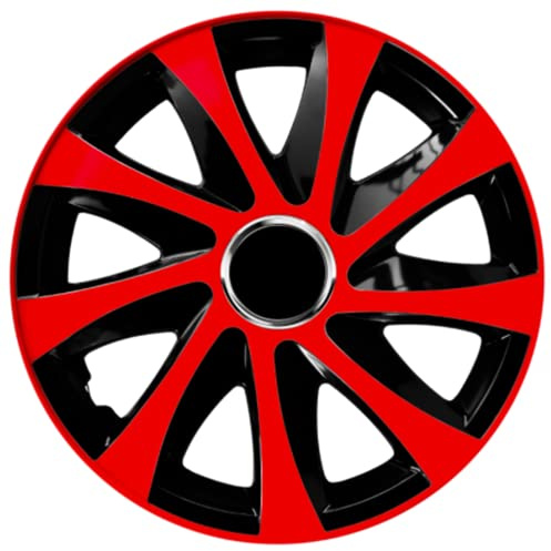 Radzierblende Drift EXTRA schwarz/rot 15 Zoll 4er Set
