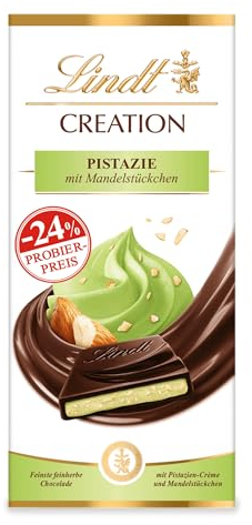 Lindt Schokolade Creation Pistazie, Promotion | 7 x 148 g Tafel | Feinste feinherbe Schokolade mit Pistazien-Crème und Mandel-Stückchen | Schokoladentafel | Schokoladengeschenk