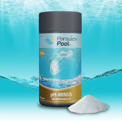 Paradies Pool pH Minus Granulat 1,5 kg, pH Senker Schwimmbecken Pool