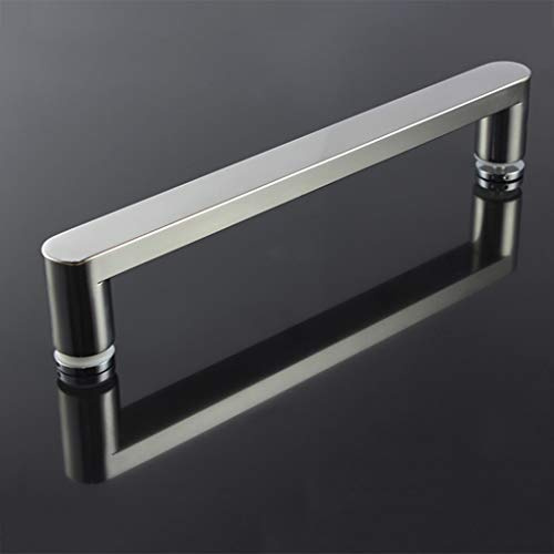 LEGZIT Maniglia per Porta in Vetro per Doccia Maniglia per Porta del Bagno Doccia di Ricambio in Acciaio Inossidabile 304 - Distanza tra i Fori 30 cm / 40 cm / 44 cm / 50 cm (Dimensioni : Hole to H