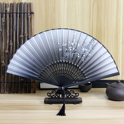 3 Stück Faltbare Fächer Handfächer,Holz Geschnitzten Bambus Chinesischen Stil Handheld Faltfächer Handfächer mit Quaste Handheld Faltfächer Hochzeitsfächer für Herren Frauen Wanddekoration Geschenke
