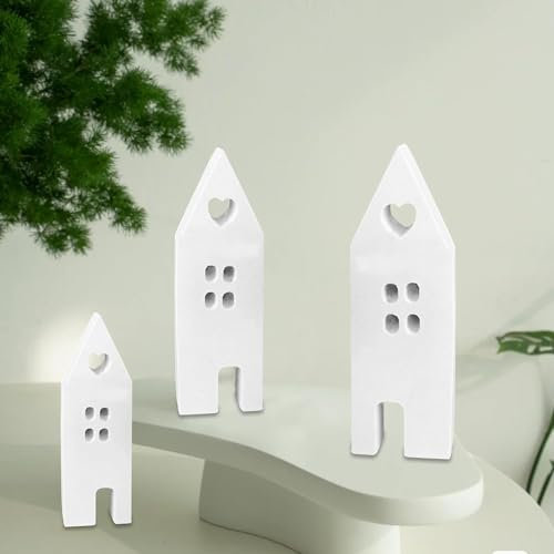 Häuser Silikonformen, Hausform-Kerzenform, Haus Mit Fenster Epoxidharz Formen, DIY Dekorative Silikonform Für Sojawachs Kerzen, Seife, Gips, Handwerk, Süßigkeiten, Desserts, 1/3 Stück