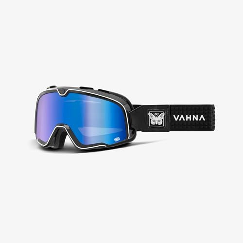 100% Barstow Classic MX Offroad Brille Vahna w/Blue Mirror Lens