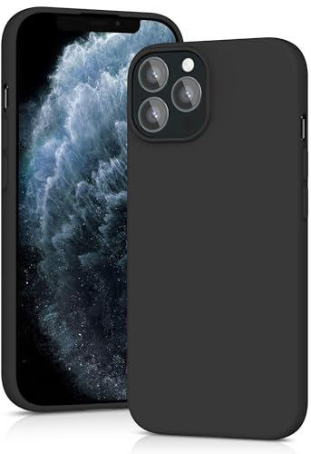 YATWIN Silicone Case for iPhone 11 Pro Max, Soft-Touch, Shockproof, DustProof, Antiskid Full Body Armour Phone Cover for Apple iPhone 11 Pro Max - Black