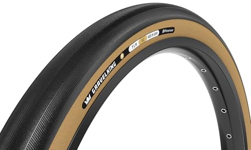 Panaracer Gravelking Slick R-Line TLR Tubeless Ready Folding Tyre - ZSG Gravel Compound -Puncture Resistant - Beadlock Technology - 120Tpi TuffTex-R Casing - Gravel Cycling Tyre