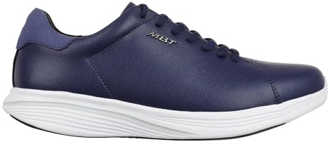 MBT Kuni Lace UP Zapatillas de Deporte para Hombre Estilo Moderno. Deportivas Caminar Anatómicas y Cómodas. Calzado Fisiológico Confort y Estabilidad con Suela Curva. Sneakers con Cordon. Color Azul