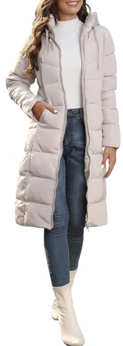 semen Women Winter Warm Quilted Puffer Outerwear Parka Coat Windproof Long Down Hooded Jacket