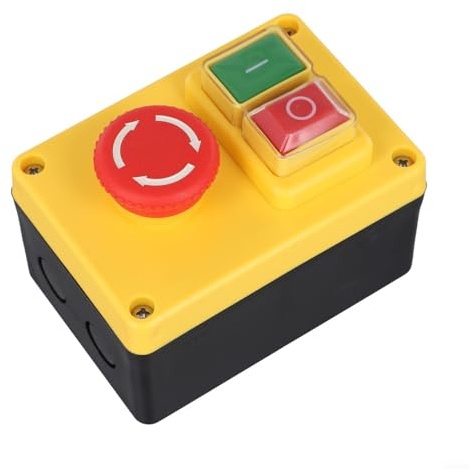 Jonikuper Werkstatt Elektrowerkzeugschalter KJD17D-2 16A 250V Elektromagnetischer Drucktastenschalter Motor Stop Start NVR Schalter für Standbohrmaschinen Bandschleifer Tischsägen