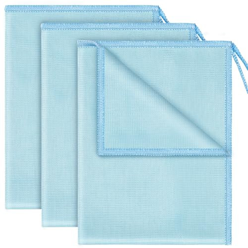 Ancable Glass Polishing Cloths 3Pcs, Ultra Fine Microfiber Cloths for Glass Microfiber Polishing Cloth Dusters for Windows Mirror Car Windscreen Bathroom Kitchen Dish 30 * 40cm