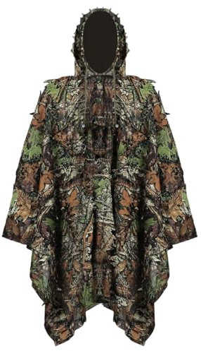 Genérico Camouflage Hunting Suit, 3D Leaf Effect Invisible Cape