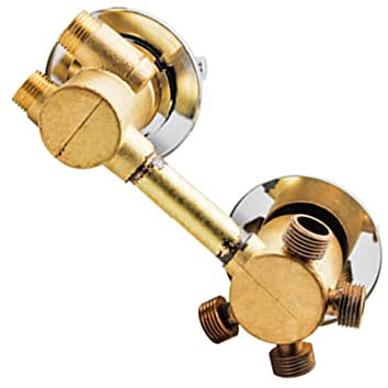 Mitigeur de vanne de douche en laiton à 5 voies amélioré, robinet thermostatique avec deux poignées, contrôle de l'inverseur G1/2, design épais pour cabine de douche, sortie de 12,5 cm, cartouche en