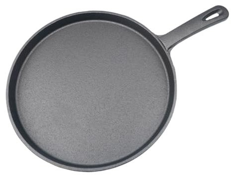 ARVALOLET 20 cm padella in ghisa ispessita padella facile da pulire per arrostire Saut Cooking Pizza e altro ancora