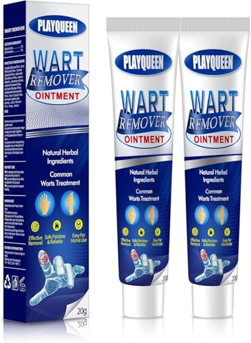 PLAYQUEEN Fast-Acting,Natural and Gentle Salicylic Acid Formula,Zero Pain,Wart Remover for Men Women,Neck, Underarms,Groin,Wart Cream Freeze Off Designed for Warts.
