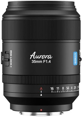 SIRUI Aurora 35mm F1.4 Vollformat Autofokus Objektiv, Weitwinkel Festbrennweite für X-Mount Kameras X-T5, X-H2, X-Pro3, X-S20, Schwarz