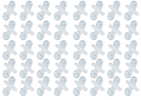 JAMNGHB Aquarium Divider Clips Set Of 40 Suction Cup Fasteners For Secure Fish Tanks Compartment Division PVC Suction Cup Tanks Dividers
