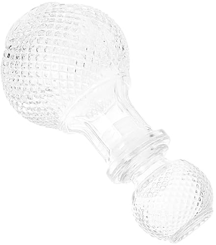 DECORNIJIA Dispensador de Licor de Vidrio Transparente y Grueso Decantador para Whisky y Vino de Botella Creativa y Práctica para Regalos