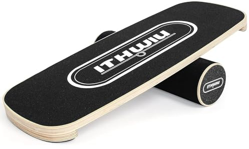 Balance Board Trainer, Wooden Balance Board with Roller for Balance