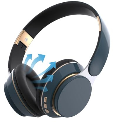Générique Cuffie audio Supra-Auricular | Auricolare Stereo Traspirante - Auricolare Portatile Senza Fili - per Telefono Computer Portatile Giochi Palestra Ufficio Casa Amici e Colleghi